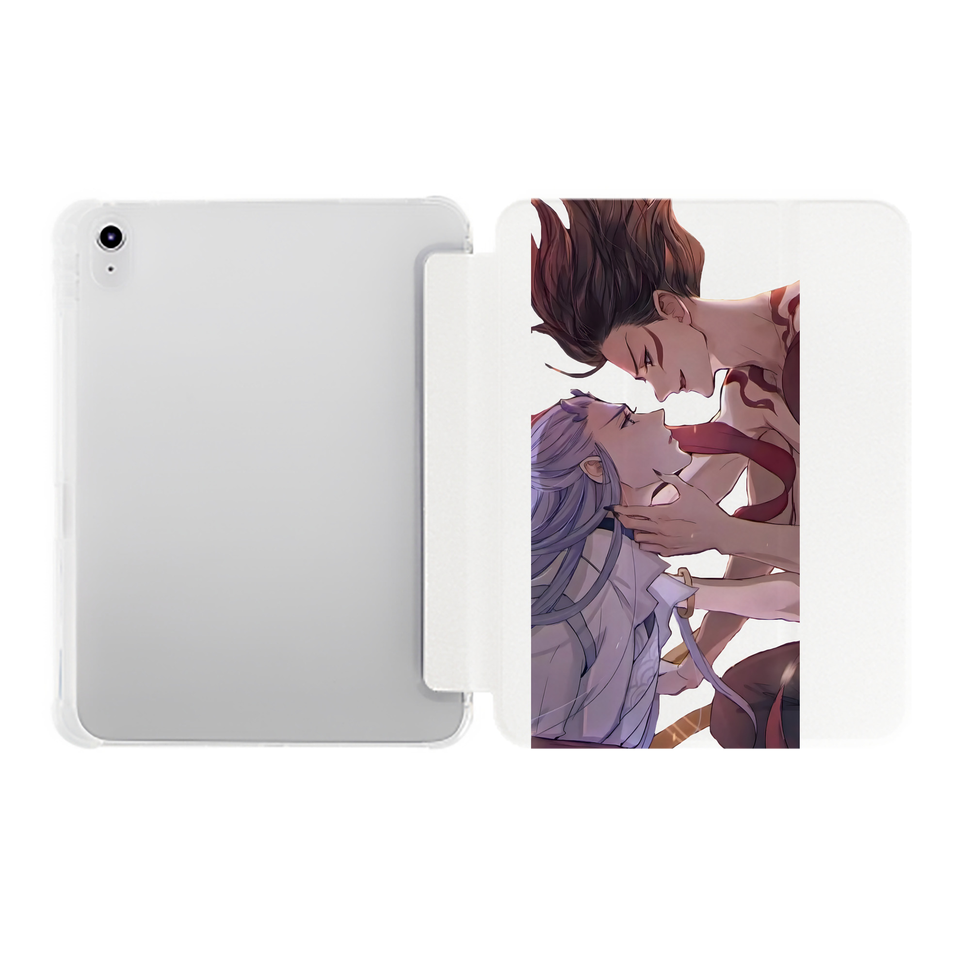 （画像用） Ne Zha 2 ナタ 魔童の大暴れ IPad ケース ペン収納付き 三つ折りスタンド PUレザー×シリコン 対応機種9.5/10.5/10.9インチ